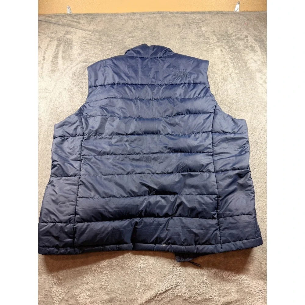 The North Face 550 Down Vest Mens XXL Blue Puffer Full Zip